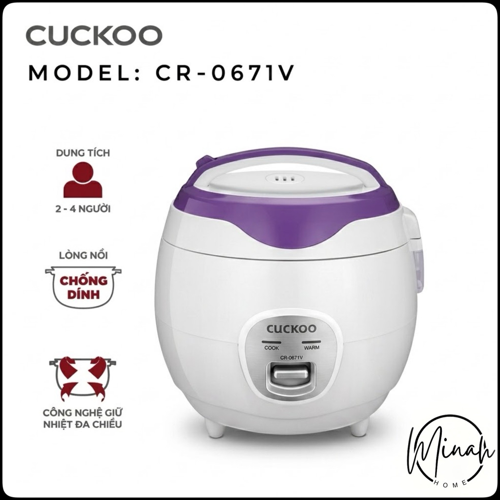 NỒI CƠM ĐIỆN CUCKOO CR 0671 1L
