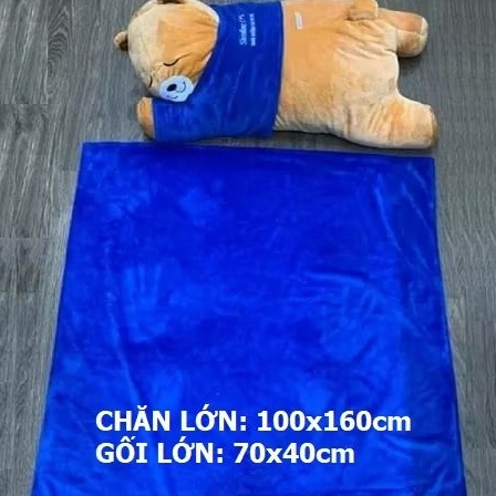 bộ gối kèm mền 2 trong 1 loại lớn - bộ gối kèm mền ngủ loại lớn
