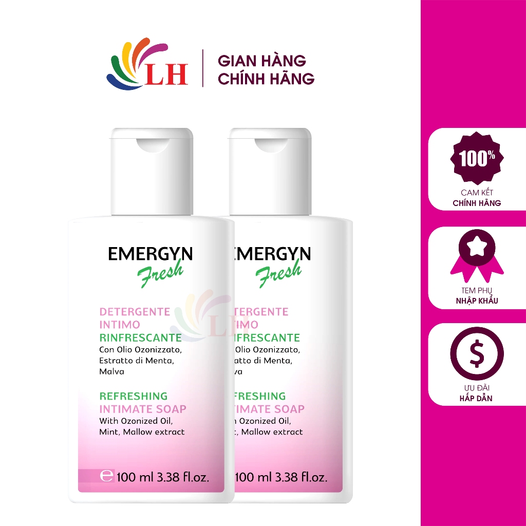 Dung dịch vệ sinh phụ nữ DottorPrimo Emergyn Fresh ngăn ngừa viêm nhiễm vùng kín (100ml)