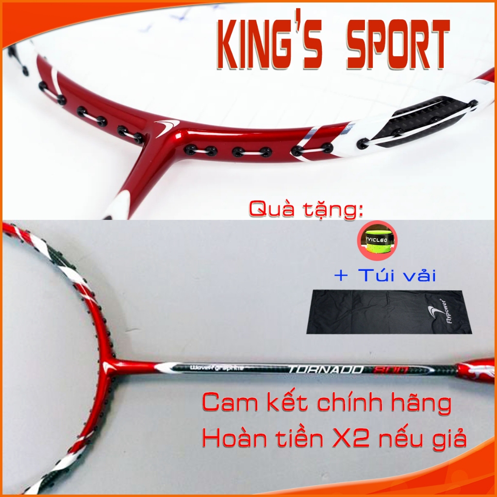 Vợt Cầu Lông Flypower Tornado 800 Chính Hãng 4U | Nặng Đầu Smash Mạnh – Woven Graphite Siêu Bền (Khu