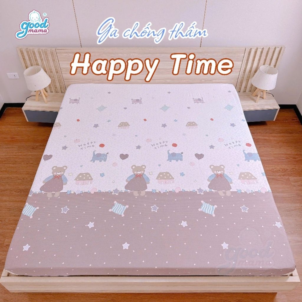 Combo Ga Chống Thấm Goodmama KT 1m8-2m-10cm ( 2 vỏ gối)