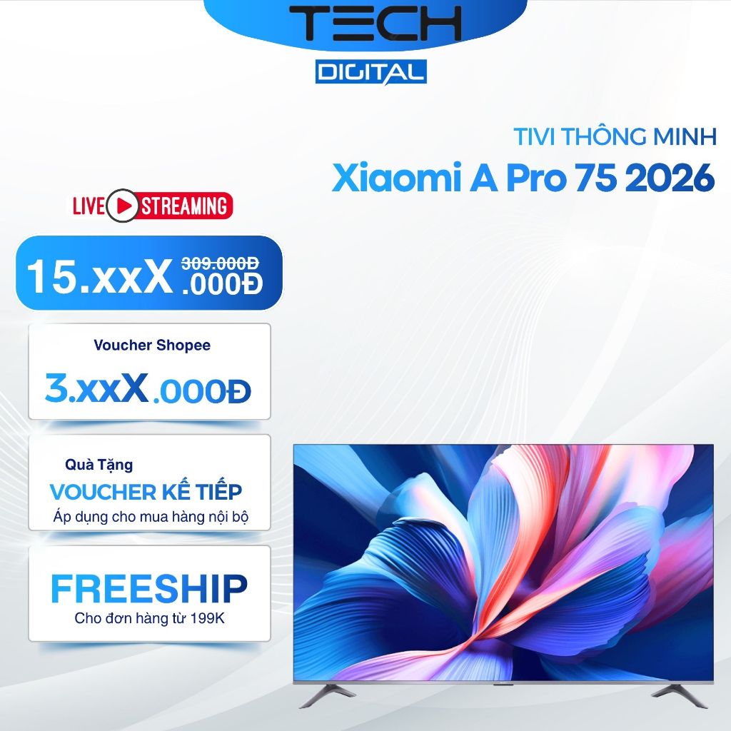 Tivi Xiaomi A Pro 4K 75 inch QLED L75MB-APSEA 2026 - Bản Quốc Tế