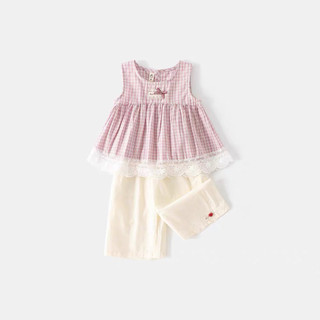 Set áo caro phối ren mix quần thô bé gái,hàng QCCC kèm hình thật.