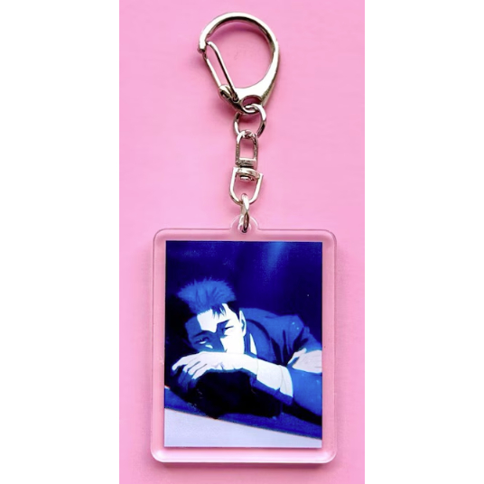 Anime Lawyer character Tired Daddy Attorney keychains
