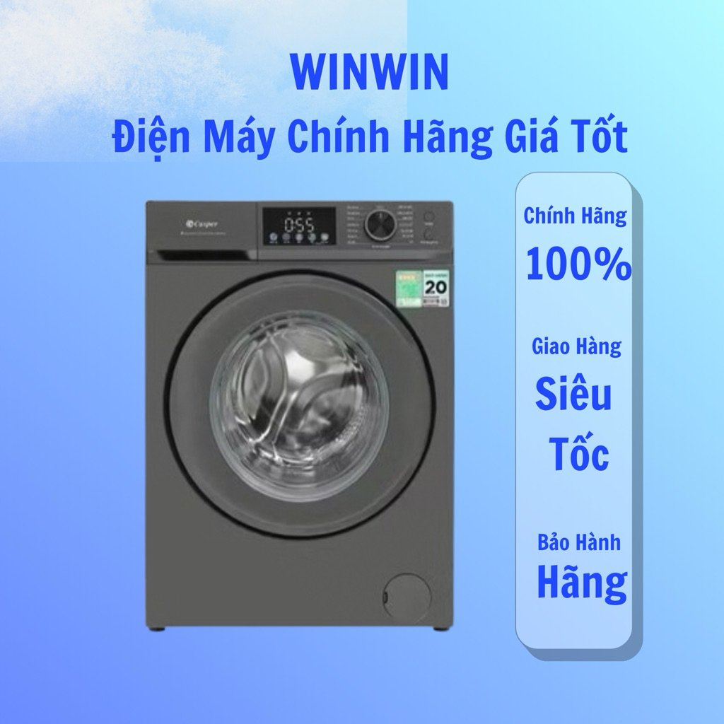 Máy giặt Casper Inverter cửa trước 12.5 kg WF-D125VGR1 - Giá rẻ, bảo hành chính hãng