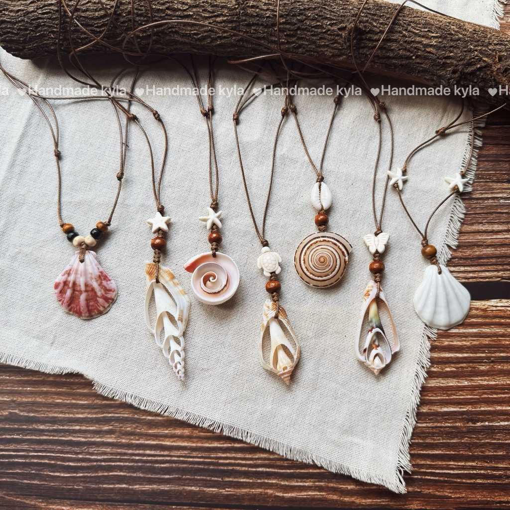 Vòng cổ vỏ sò biển style vintage, boho.