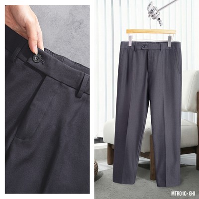 Quần Âu Nam MENTORIS Chất Liệu Cao Cấp, Form Carrot Fit Tôn Dáng, Phong Cách Công Sở MTR01C