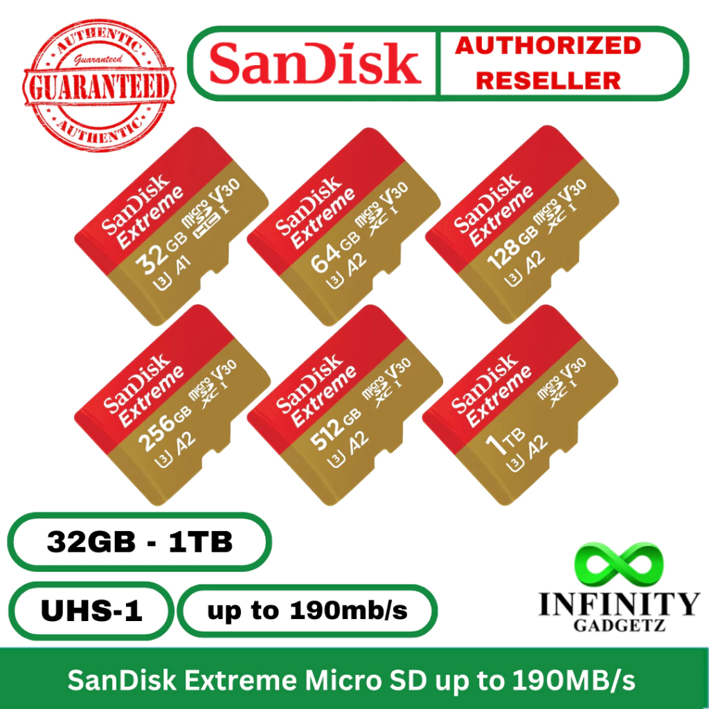 [Bán Chạy Nhất] Thẻ Nhớ SanDisk High Endurance Thẻ nhớ MicroSDXC SanDisk ExtremeA2 C10 U3 V30 UHS-I 