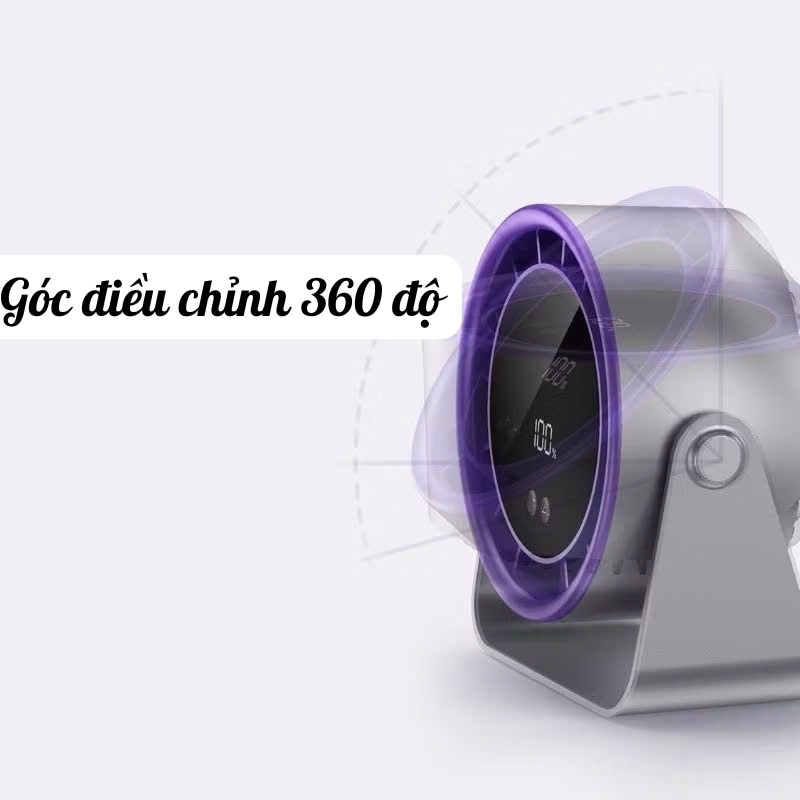 Quạt Mini S15-5000mAh phiên bản tích điện , sản phẩm quạt để bàn hoặc treo tường pin trâu | BigBuy360 - bigbuy360.vn