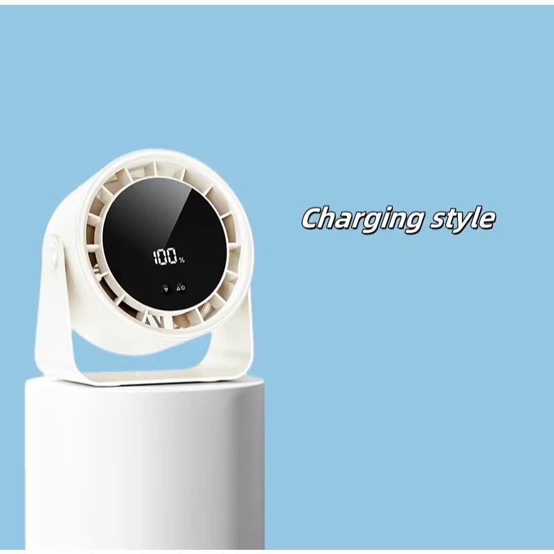 Quạt Mini S15-5000mAh phiên bản tích điện , sản phẩm quạt để bàn hoặc treo tường pin trâu | BigBuy360 - bigbuy360.vn