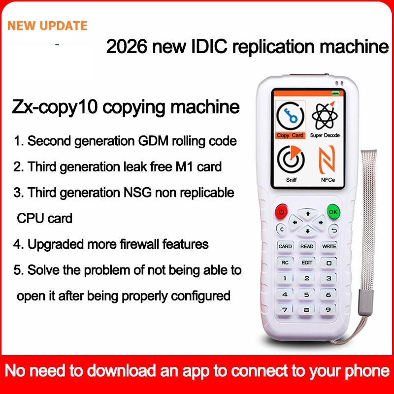 Máy sao chép thẻ từ RFID ZX-COPY10, COPY thẻ thang máy, thẻ cảm ứng khu dân cư, kết nối WIFI