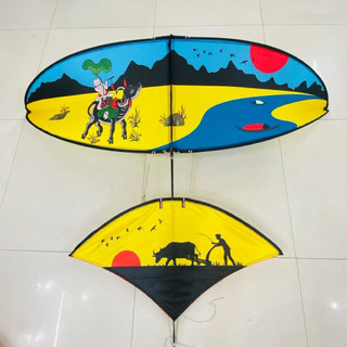 diều sáo lắp ghép phull các bon nhiều kích thước( đăc biêt đuôi đươc làm bằng ngọn cần) siêu sin