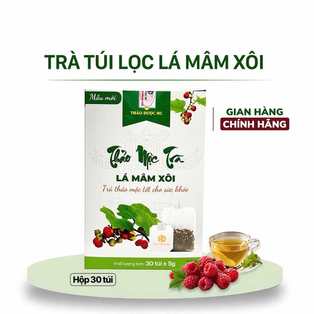 (Hàng chính hãng) Trà Túi Lọc Lá Mâm Xôi rừng Tốt Cho Sức Khỏe, IVF,IUI