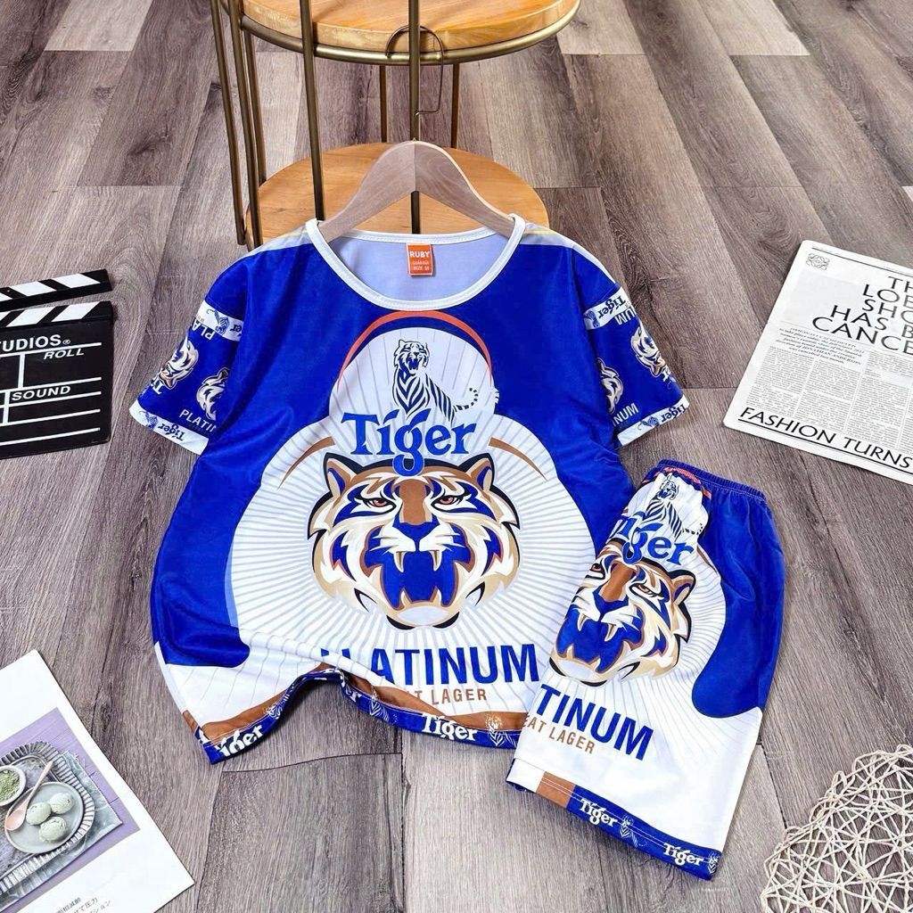 Đồ bộ gia đình in 3D mẫu bia TIGER PLATINUM từ 7-75kg