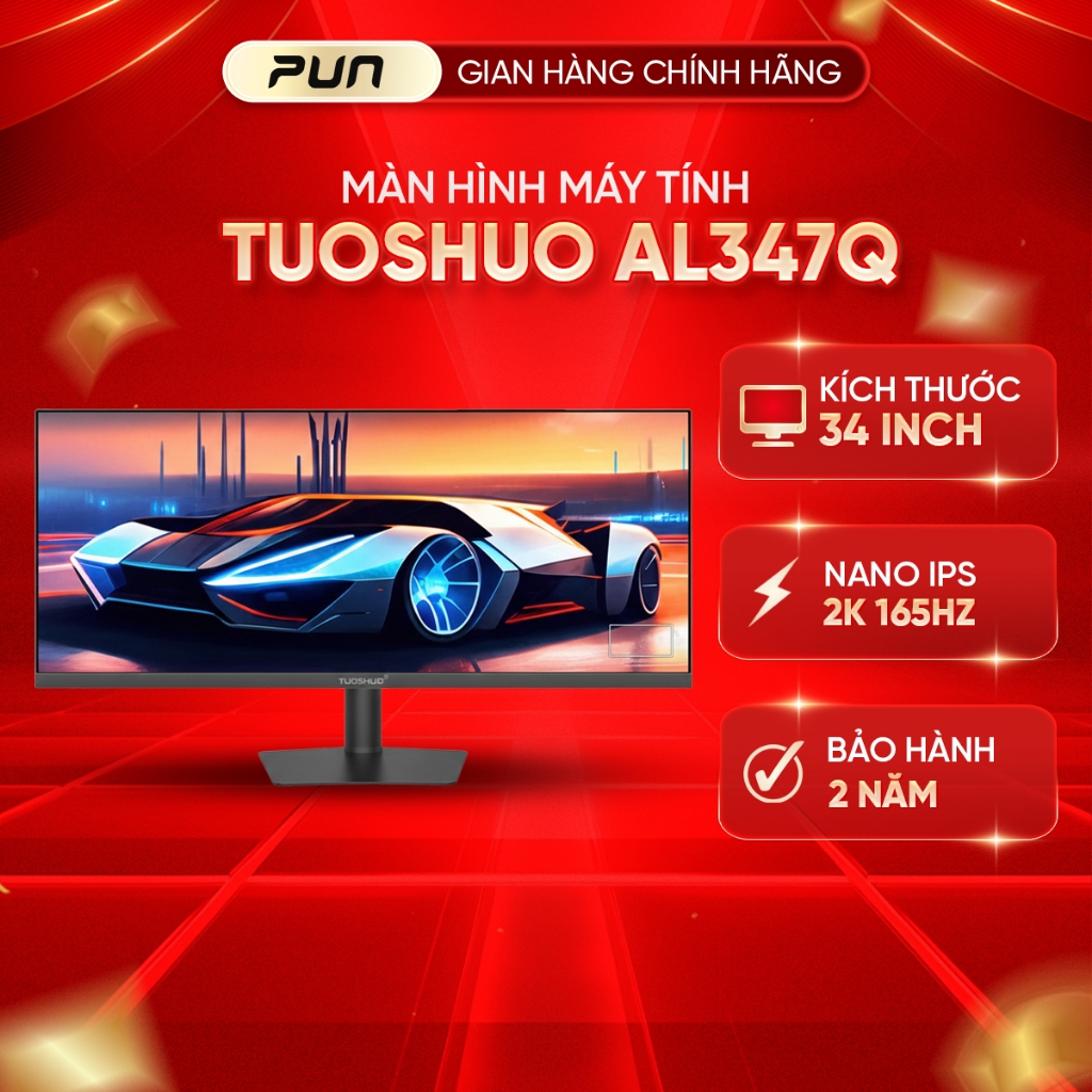 [FULL VAT CHÍNH HÃNG] Màn Hình Tuoshuo AL348Q 34 Inch UltraWide 2K 180Hz Fast IPS HDR400 – G-Sync FreeSync, 10bit, 98% | BigBuy360 - bigbuy360.vn