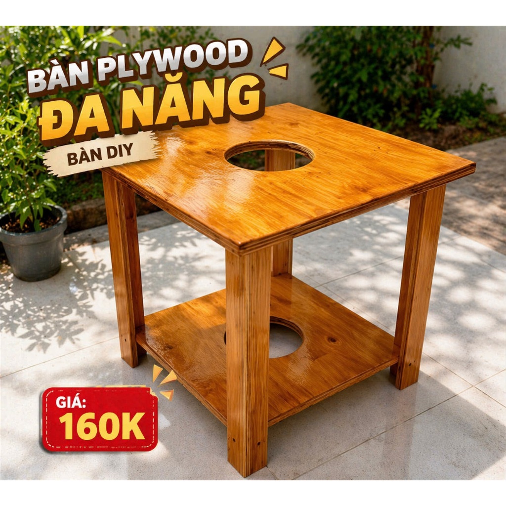 Bàn DIY, Workbench, bàn kê đồ, Gỗ plywood