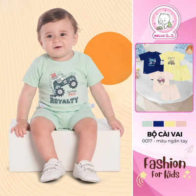 Bộ Cài Vai Màu Tay Ngắn 0017 (hình in ngẫu nhiên)
