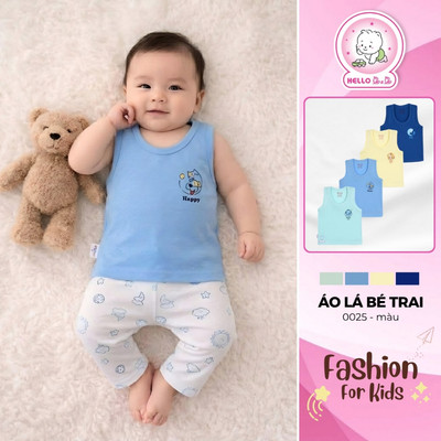 Áo lá màu bé trai 0025 (hình in ngẫu nhiên)