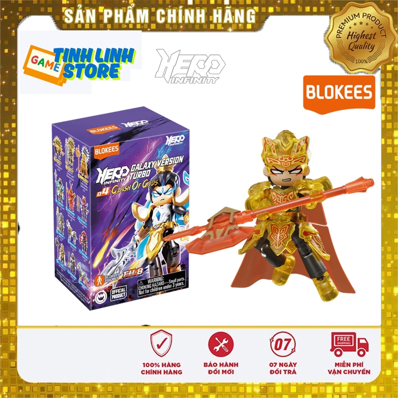 Mô Hình Blind Box Blokees Hero Infinity - Erlang Shen EH11 (GVT04 - Clash of Gods) Chính Hãng
