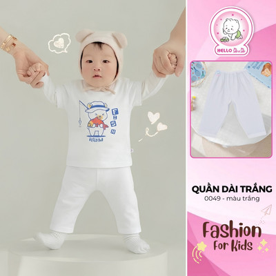 Quần dài trắng 0049 cho bé