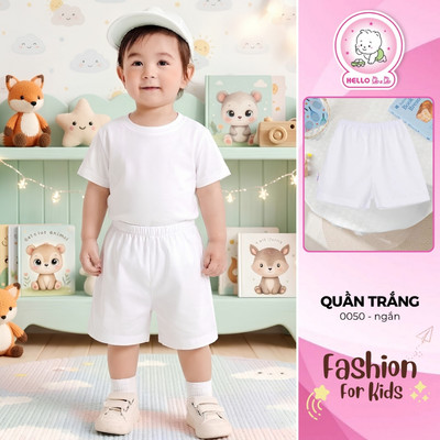 Quần ngắn trắng 0050