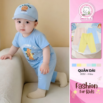 Quần dài màu 0051 cho bé
