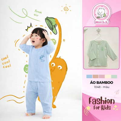 Áo cài giữa màu TD Bamboo 1048