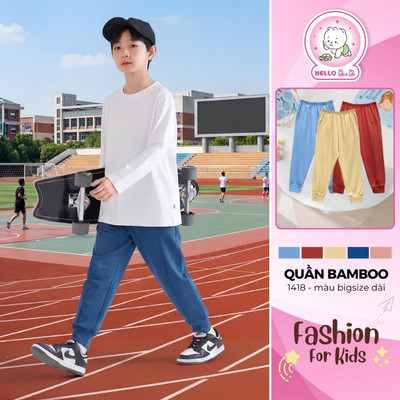 Quần dài màu Bamboo big size 1418