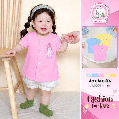 Áo cài giữa màu TN AL0004 hình ngẫu nhiên