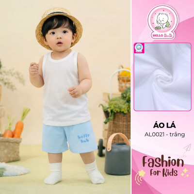 Áo lá trắng AL0021 cho bé