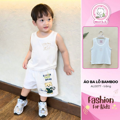Áo 3 lỗ trắng Bamboo AL0077