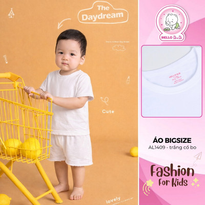 Áo Cổ Bo Trắng Bigsize AL1409