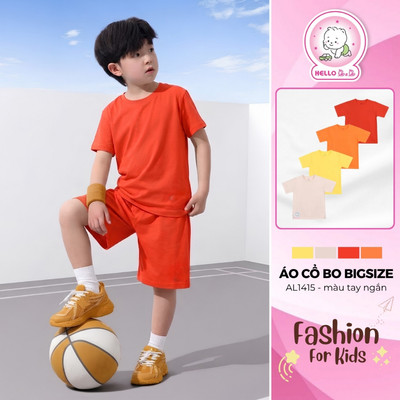Áo cổ bo màu tay ngắn big size AL1415
