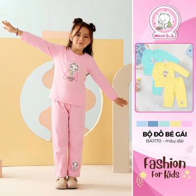 Bộ dài màu bé gái BA1170 (Hình in ngẫu nhiên)