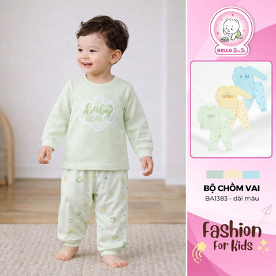 Bộ dài chồm vai bé trai BA1383