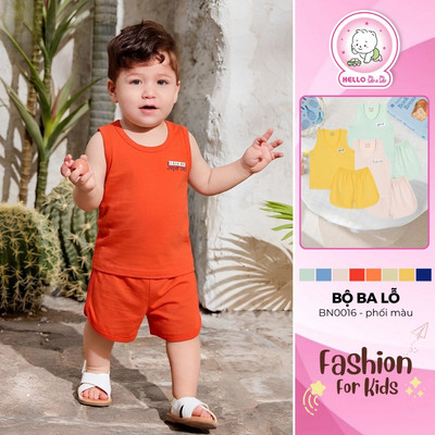Bộ Ba Lỗ Phối Màu BN0016 (màu ngẫu nhiên)