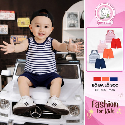 Bộ Ba Lỗ Sọc BN1486 cho bé