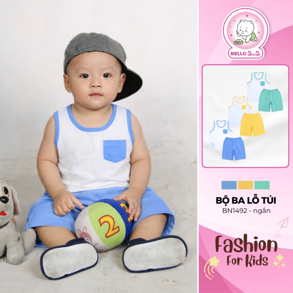 Bộ Ba Lỗ Túi BN1492 - Hello B&B