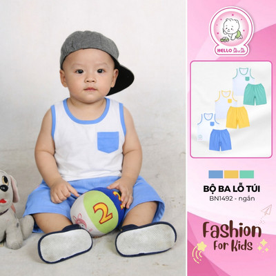 Bộ Ba Lỗ Túi BN1492 cho bé