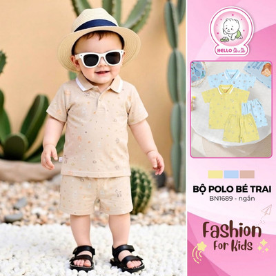 Bộ Polo ngắn bé trai BN1689