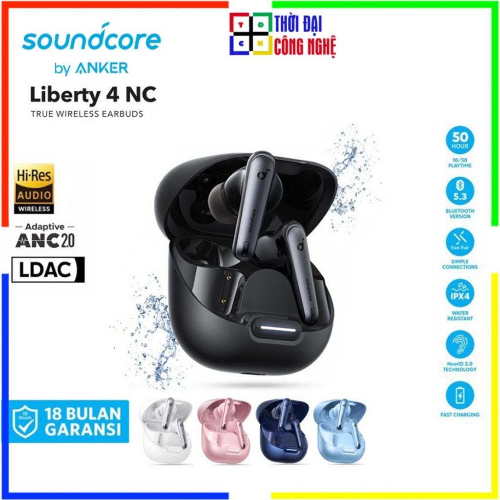 Soundcore Liberty 4 NC Anker A3947 Tai nghe true wireless Bluetooth . Bảo hành 18 tháng, 1 đổi 1 15 