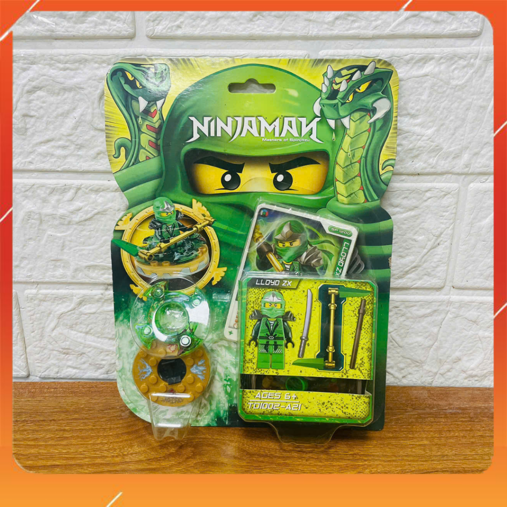 Đồ Chơi Sưu Tầm Mô Hình Con Quay Spiner NINJA Minifigures Lloyd ZX Suit ( New Seal )