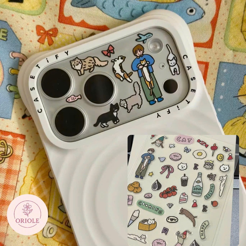 Sticker mini hoạ tiết donut dễ thương - trang trí sổ thiệp, dán móng tay, cam iphon