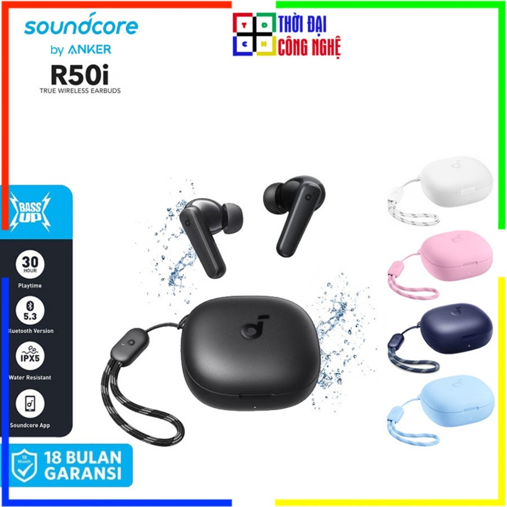 Tai nghe True Wireless Soundcore R50i - Anker A3949 Bluetooth 5.3. Bảo hành 18 tháng, 1 đổi 1 15 ngà