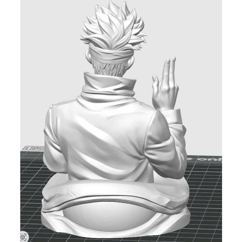Tượng Gojo Satoru Bust Nhựa PETG - Mô Hình Figure Jujutsu Kaisen Gojo Satoru Tư Thế Sau Lưng, Decor 
