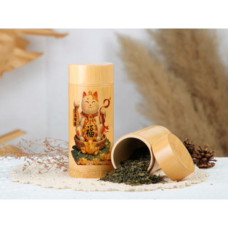 Hộp Tre Đựng Trà & Cfe Đồ Khô .In Thư Pháp