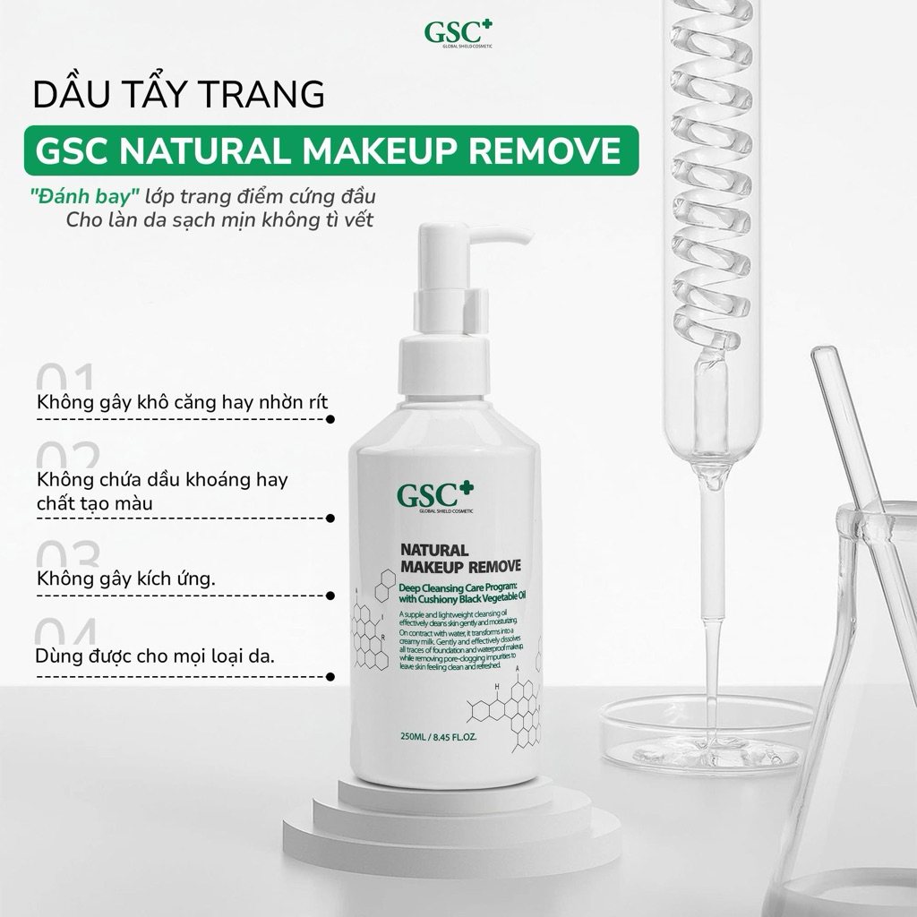 [chính hãng] Dầu tẩy trang GSC 250ml