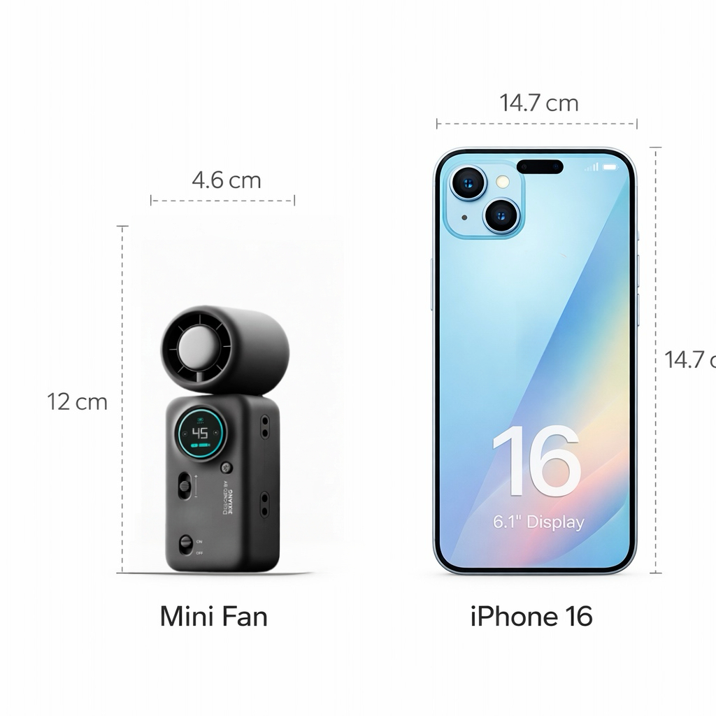 TiankePlus Quạt Cầm Tay Có Sò Lạnh 4 trong 1TF30Pro - Gió Turbo Mạnh, Gấp Gọn, Quạt Mini Sò Lạnh quạt tích điện pin trâu | BigBuy360 - bigbuy360.vn