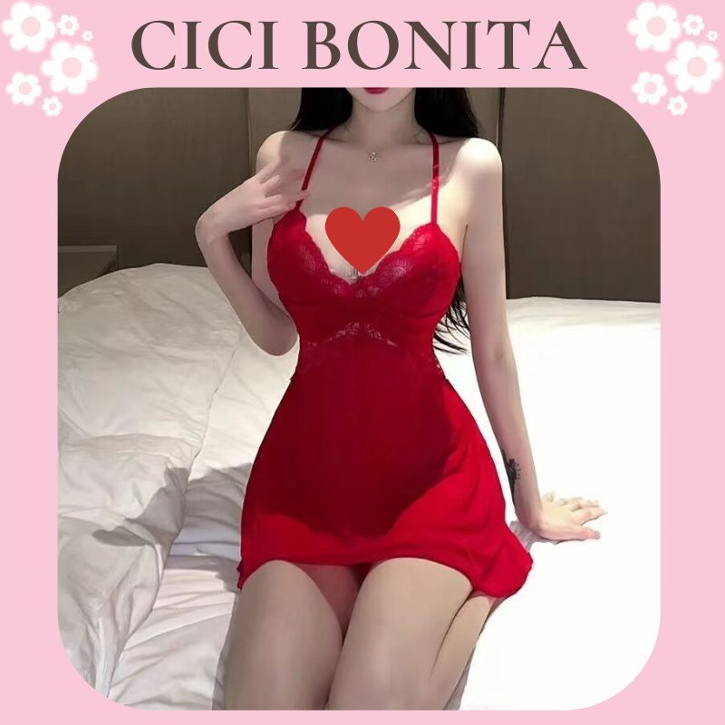 Váy ngủ ren cao cấp / Đầm xuyên thấu lưng chữ T CV32 CICI BONITA HCM | BigBuy360 - bigbuy360.vn