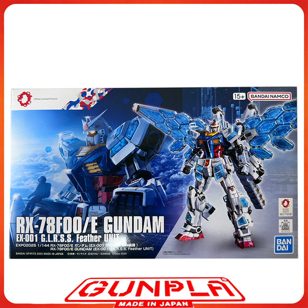 [CÓ SẴN] EXPO2025 1/144 RX-78F00/E Gundam (EX-001 Glass Feather Equipped) - MÔ HÌNH LẮP RÁP BANDAI N